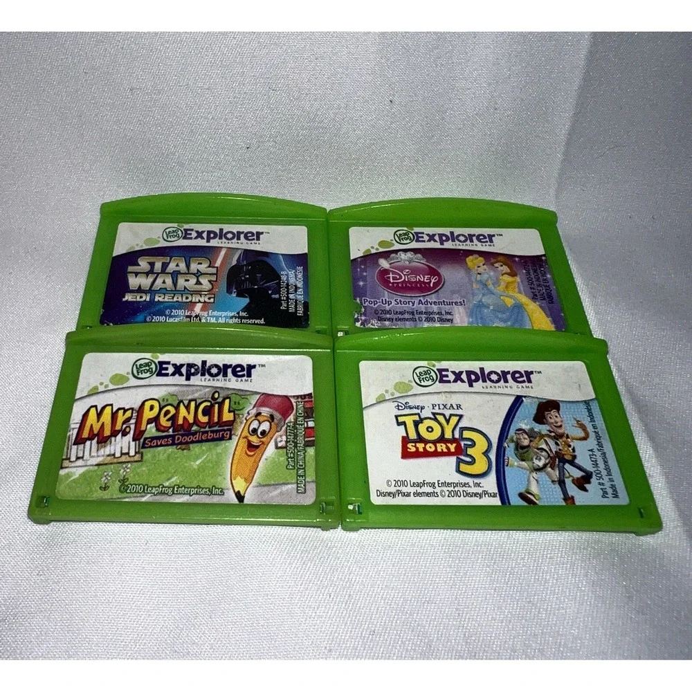 Lot of 4 Leap Frog Leapster Explorer Leap Pad Learning Game Cartridges